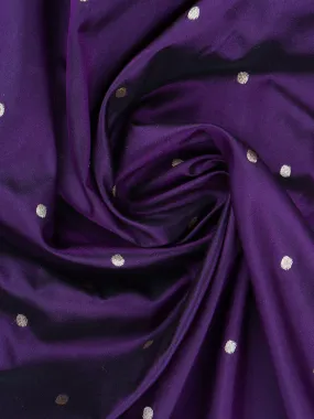 100% Pure Silk Shirt Fabric Violet