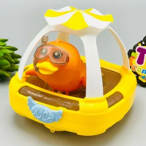 2-in-1 Battery Operated Cute Duck Toy