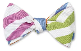 4 Way Silk Stripes Bowtie, Summer