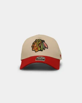 47 Brand Chicago Blackhawks MVP DT Snapback Natural/Red