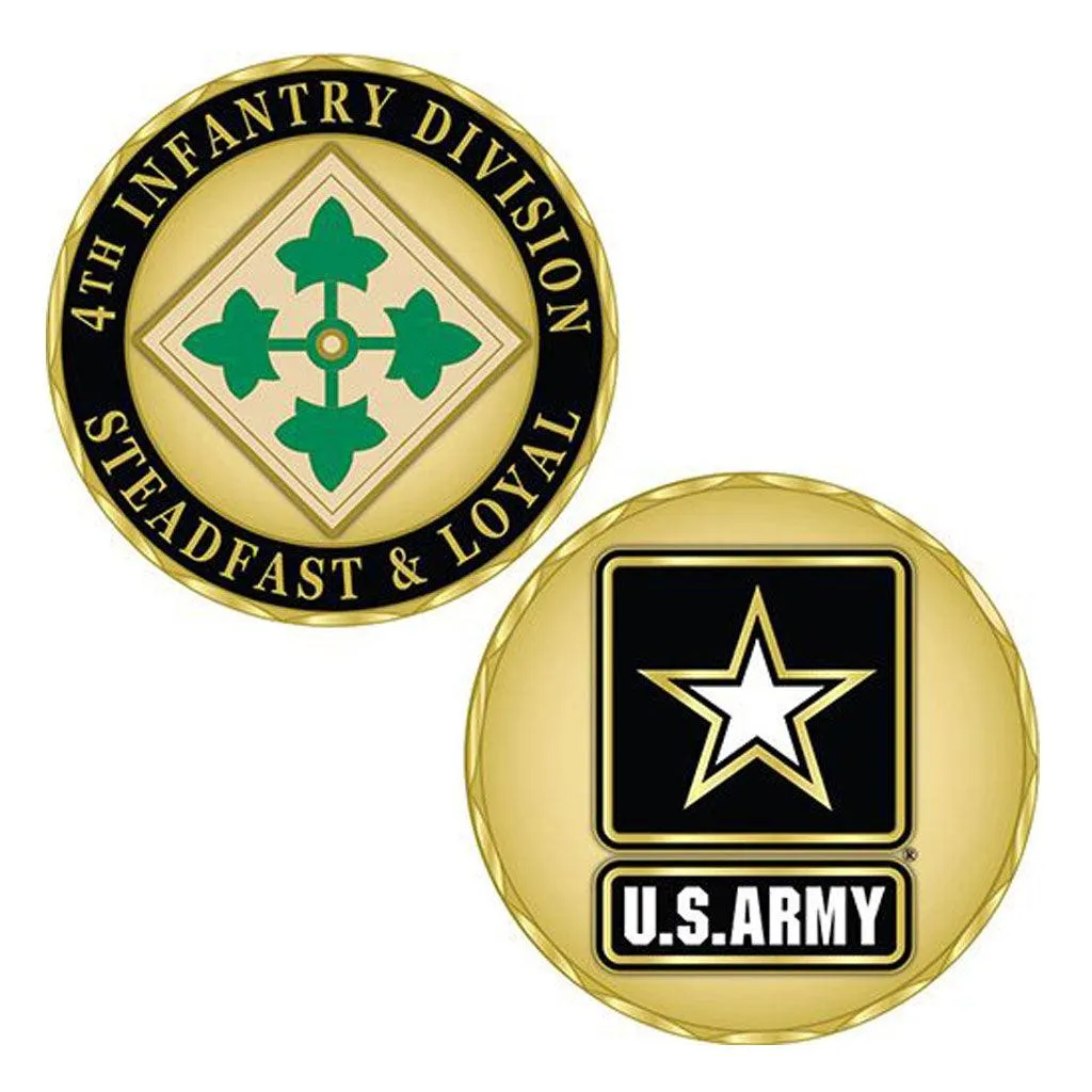 4th Infantry Division Army Challenge Coin