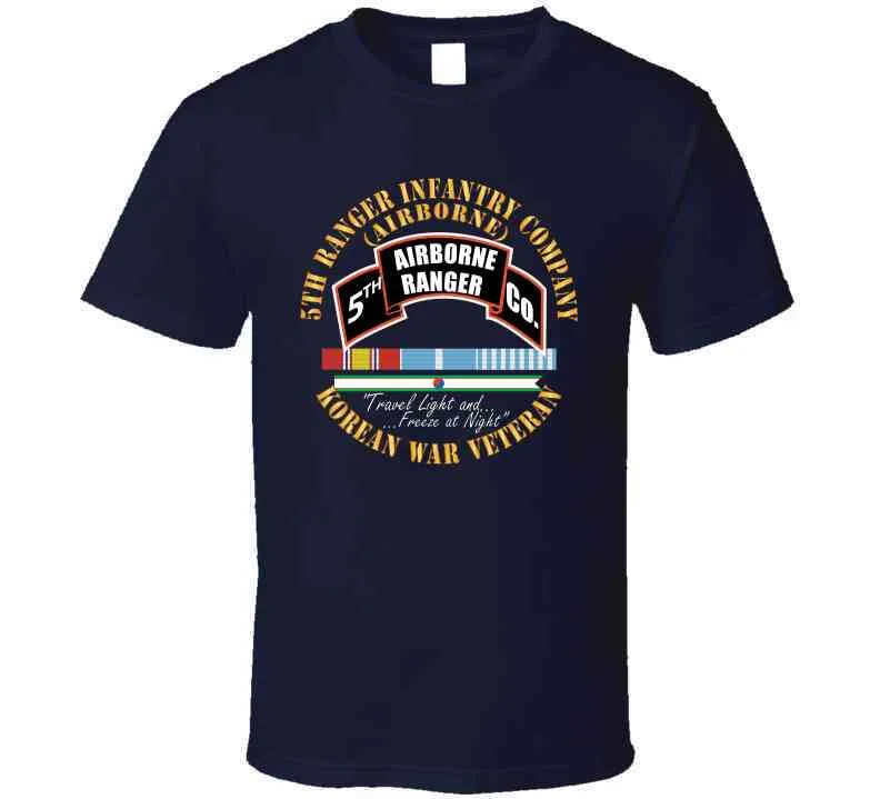 5th Ranger Infantry Company - Airborne - Korea W Svc Ribbons X 300 Classic T Shirt, Crewneck Sweatshirt, Hoodie, Long Sleeve