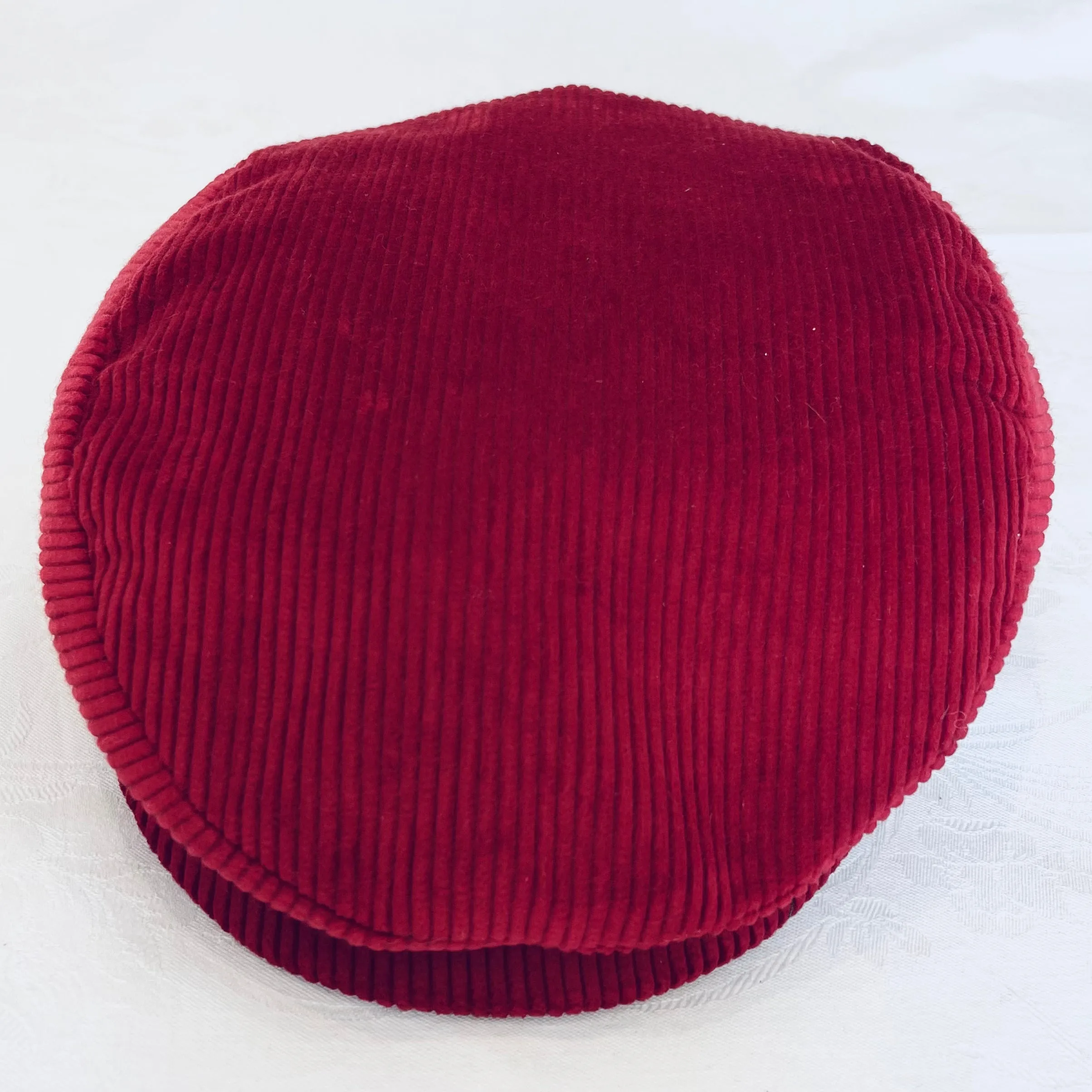 A Bedda Coppola - Piatto Flat Cap - Cotton Corduroy - Red