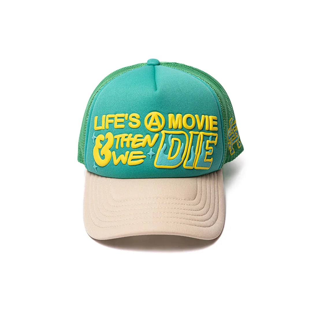 ALMOST SOMEDAY LIFE'S A MOVIE TRUCKER TEAL/TAN