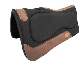 Black Felt & Neoprene Saddle Pad