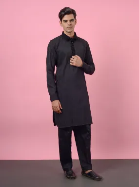 Black Pathani Kurta | TULA