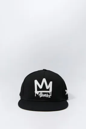 Boys Rubber Crown Snapback Hat