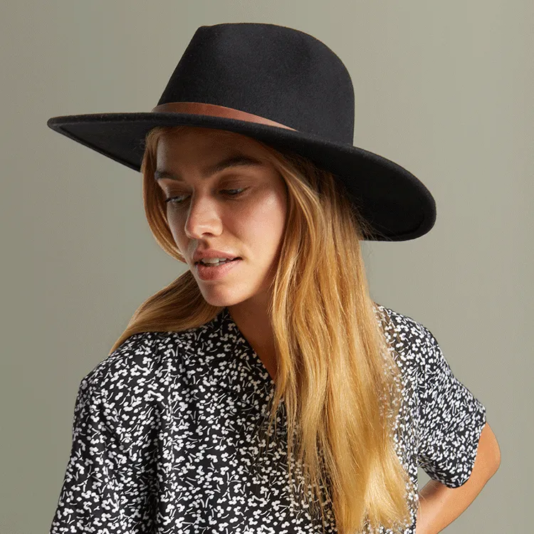 Brixton Field Proper Hat - Black