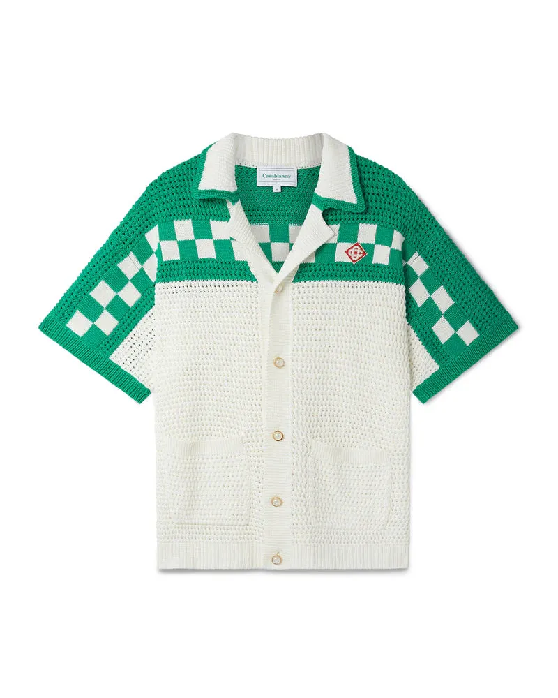 CASABLANCA - Knitted Crochet Shirt