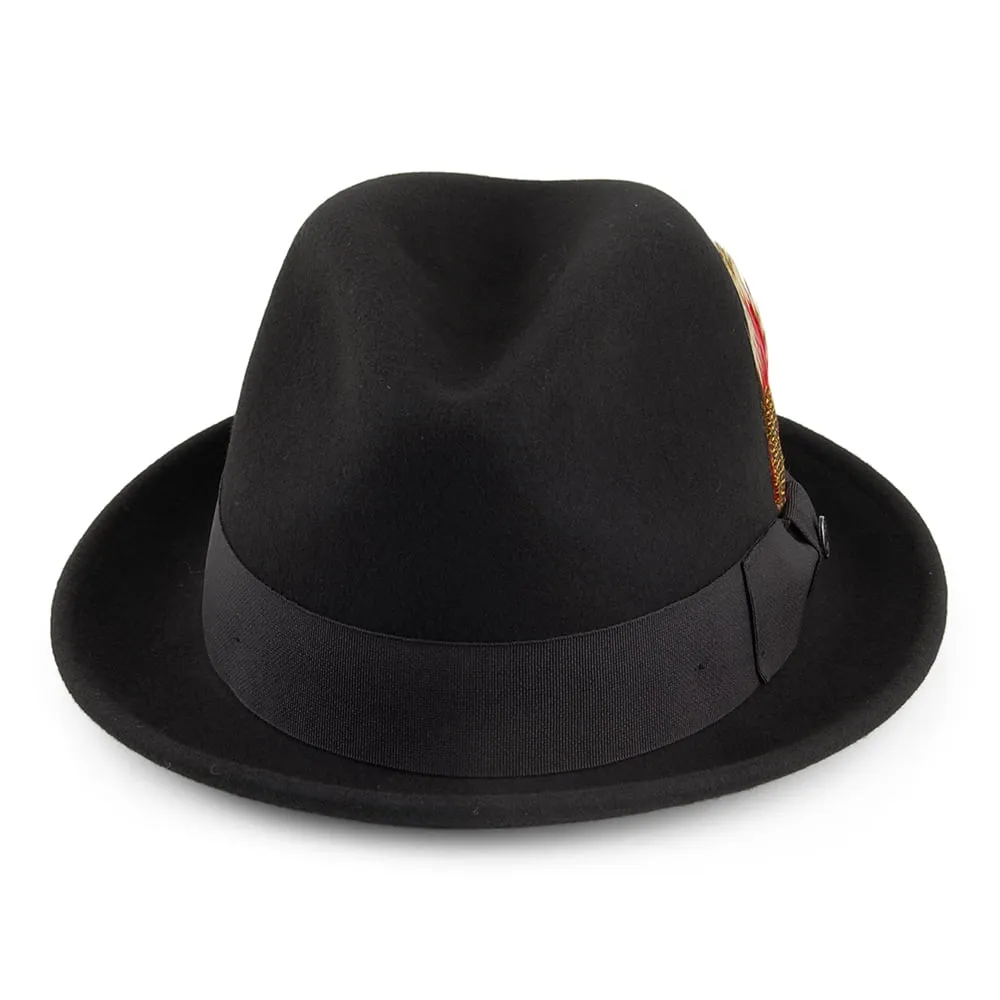 Crushable Blues Trilby Hat Black Wholesale Pack