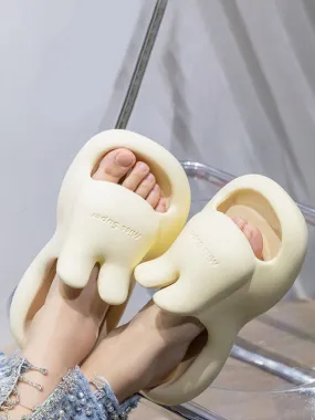 Cute Rabbit Thick Buttom Slippers