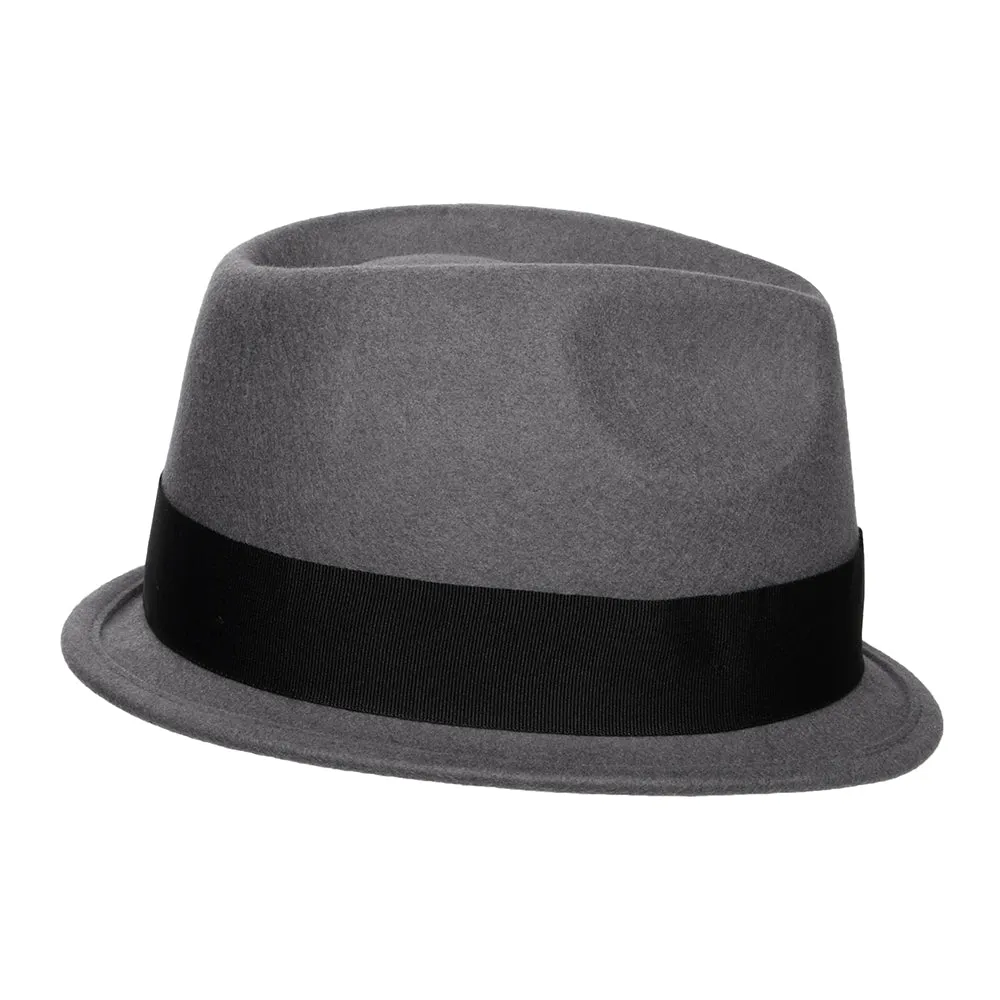 Dekker Crushable Trilby Hat - Grey