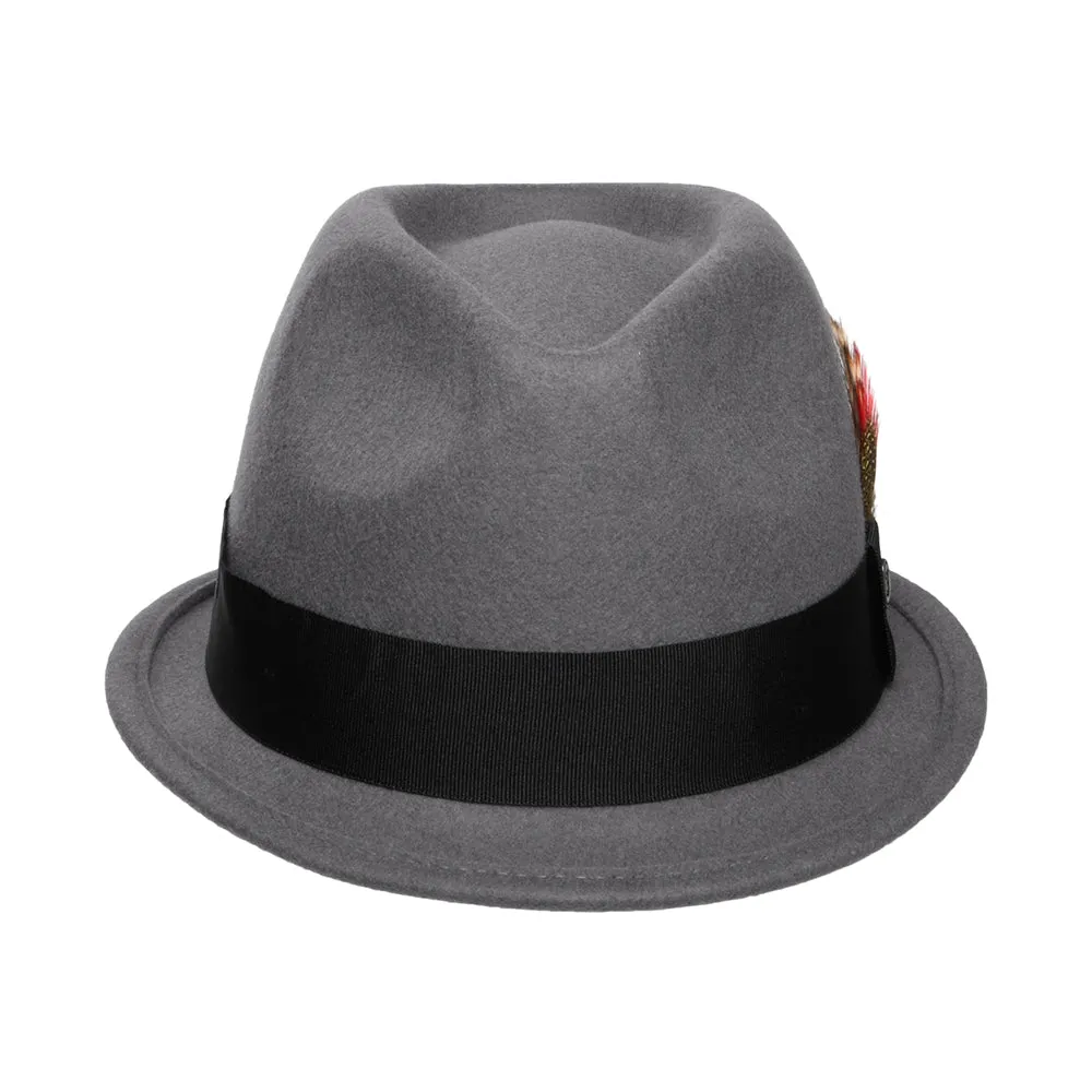 Dekker Crushable Trilby Hat - Grey