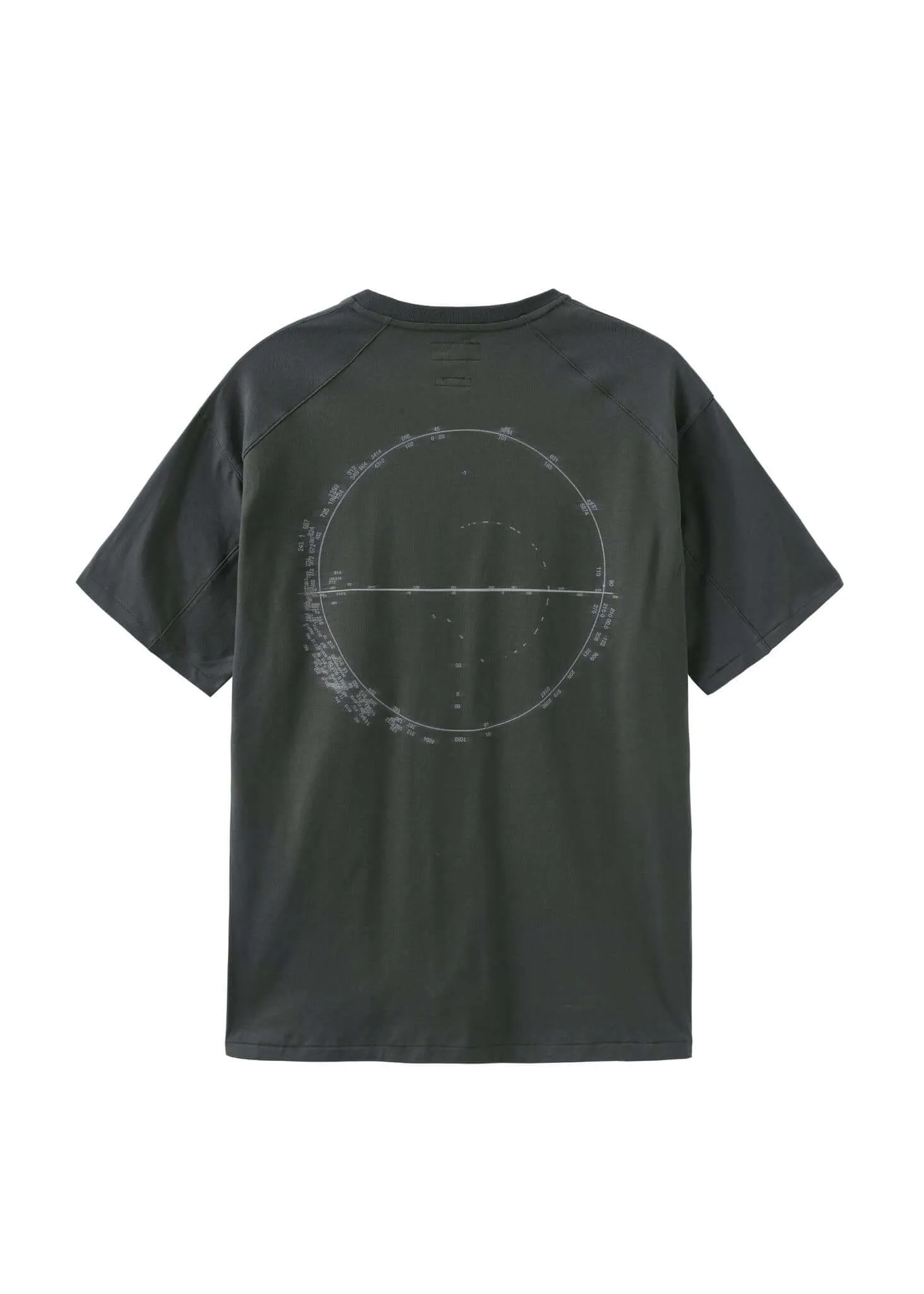 Distorted Coordinate Graphic Printed T-Shirt