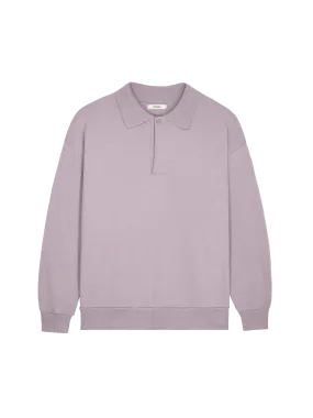 DNA Heavyweight Polo Sweatshirt—raisin purple