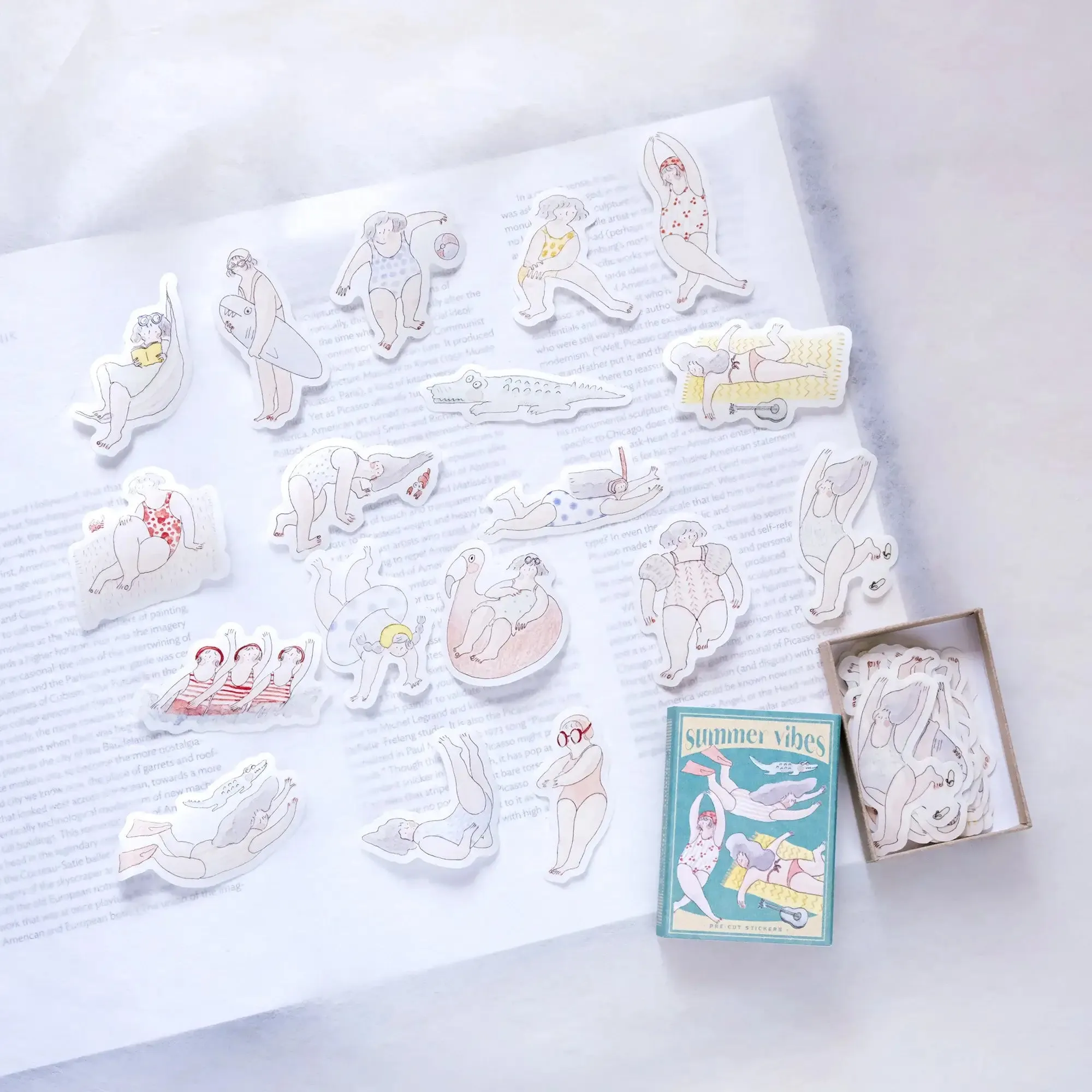 dodolulu Matchbox Sticker Flakes: Summer Vibes