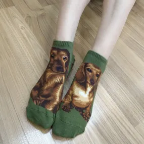 Dogs Ankles - Dachshund Green