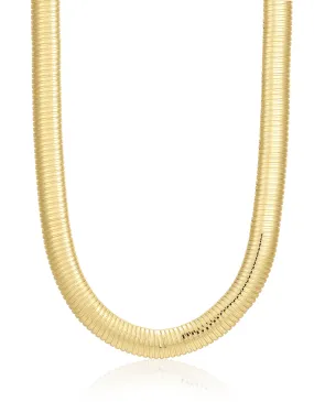 Flex Snake Chain Necklace- Gold