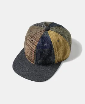 Harris Tweed Wool Herringbone&Corduroy Baseball Cap