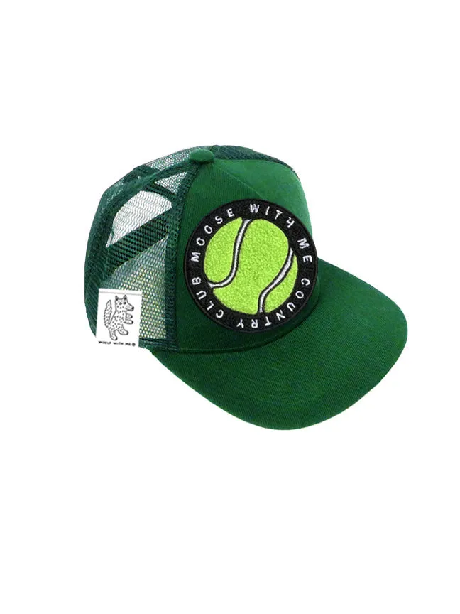 INFANT Trucker Hat with Interchangeable Velcro Patch (Hunter Green)