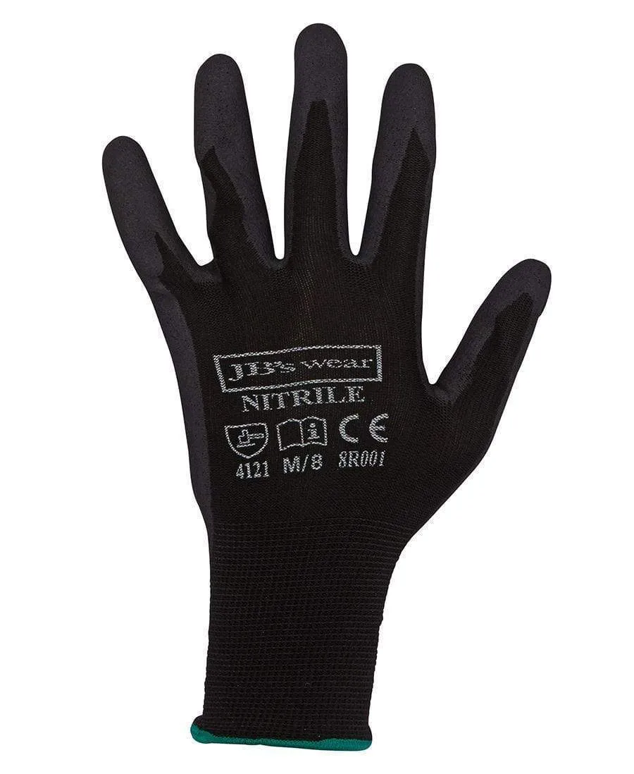 JB'S Black Nitrile Breathable Glove (12 pack) 8R001