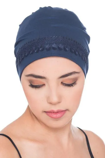 Lace Detail Sleep Cap