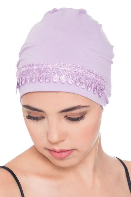 Lace Detail Sleep Cap