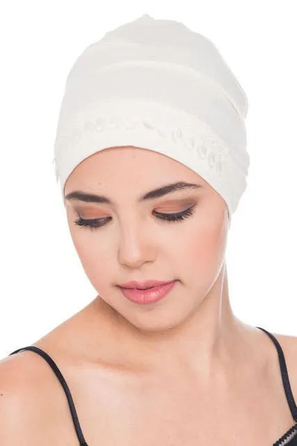 Lace Detail Sleep Cap