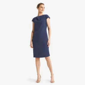 Marilyn Dress - Stretch Linen :: Blueberry