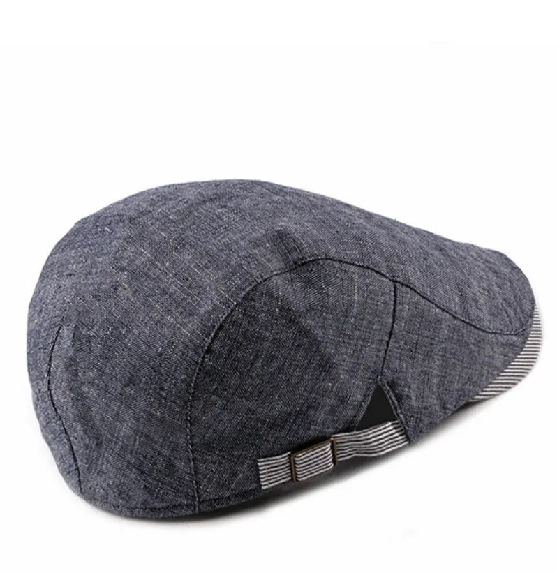 Men’s Urban Summer Flat Cap - Cotton - Charcoal