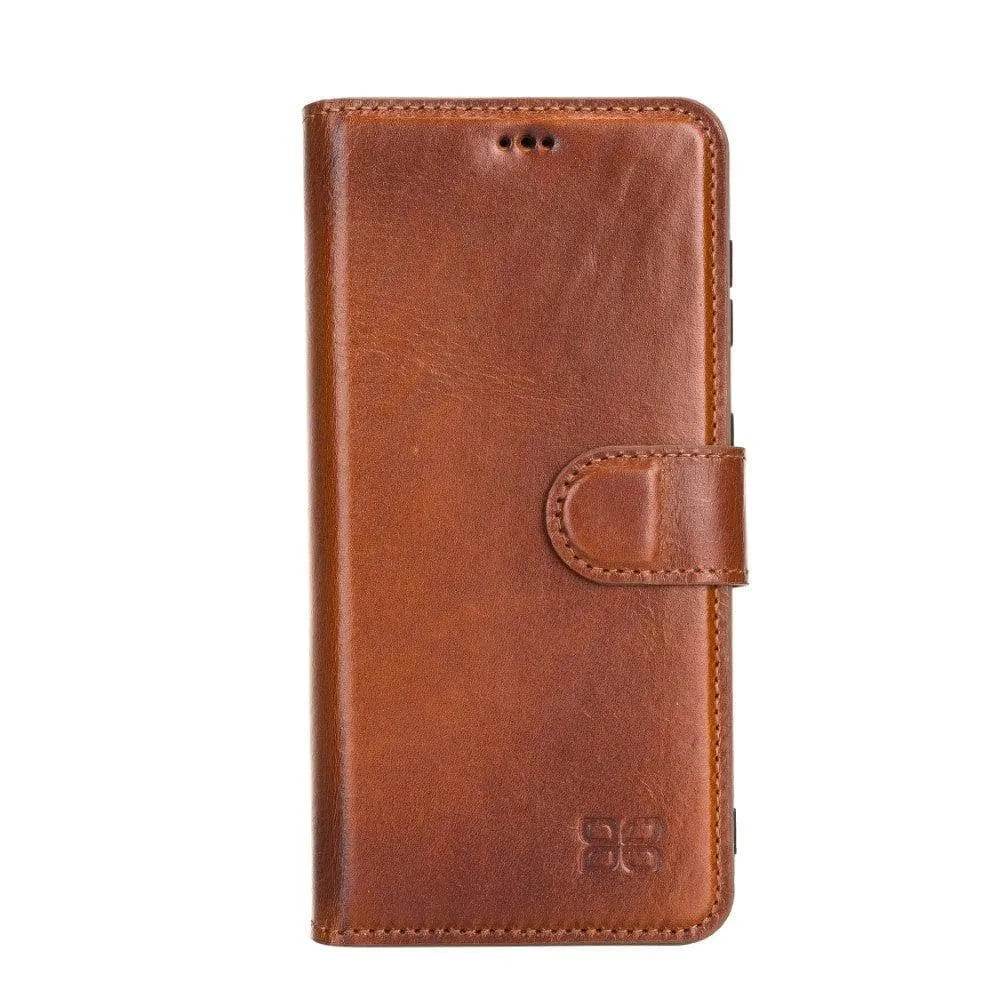 Non-Detachable Leather Wallet Cases for Samsung Galaxy S21 Series