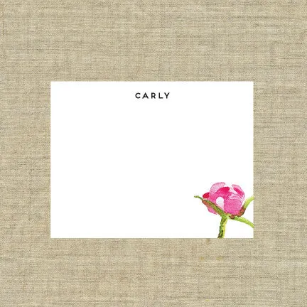 Peony Deluxe Triple Thick Note Cards