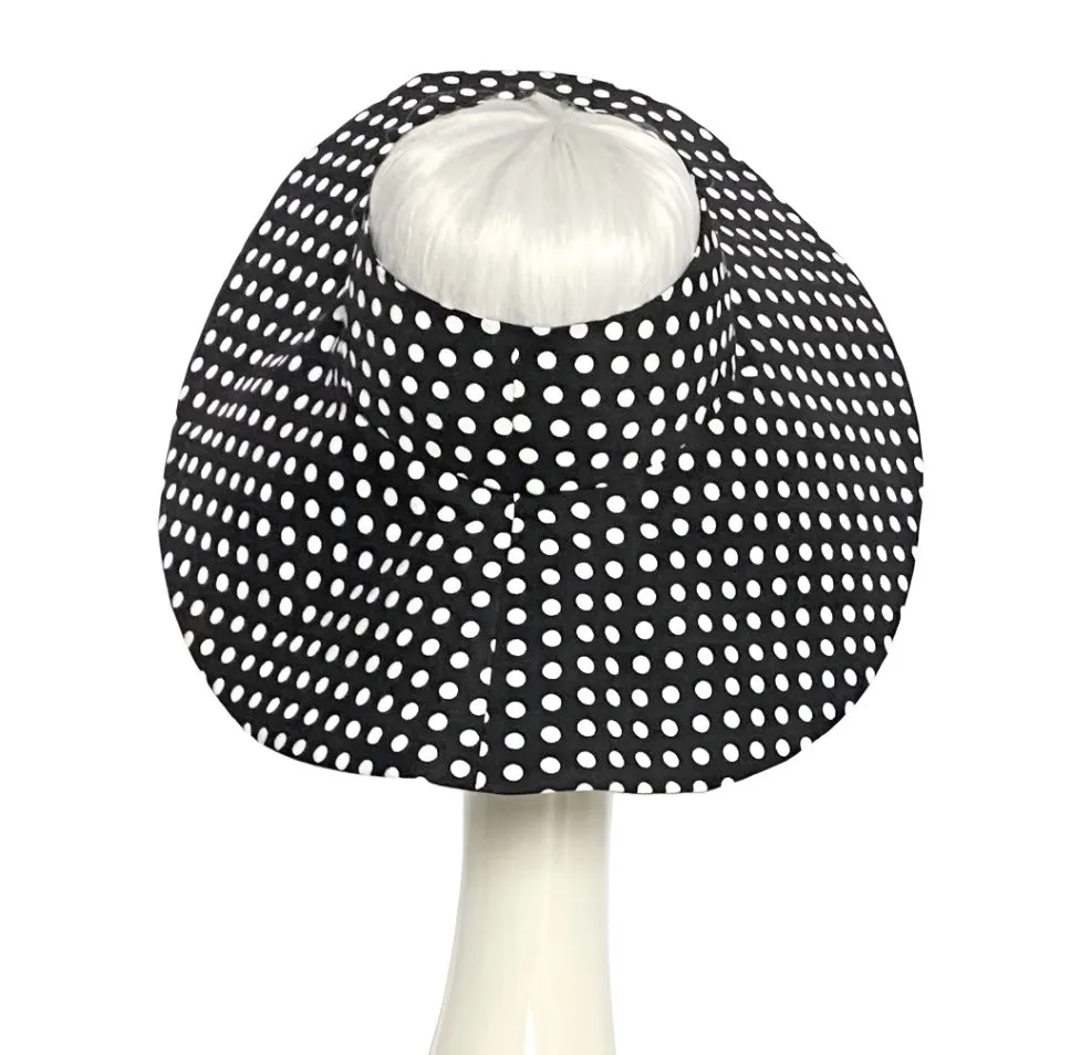 Polka Dot Sun Visor Hat