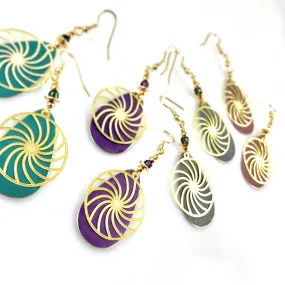 "Swirls of Summer" Earrings (Various Colours)