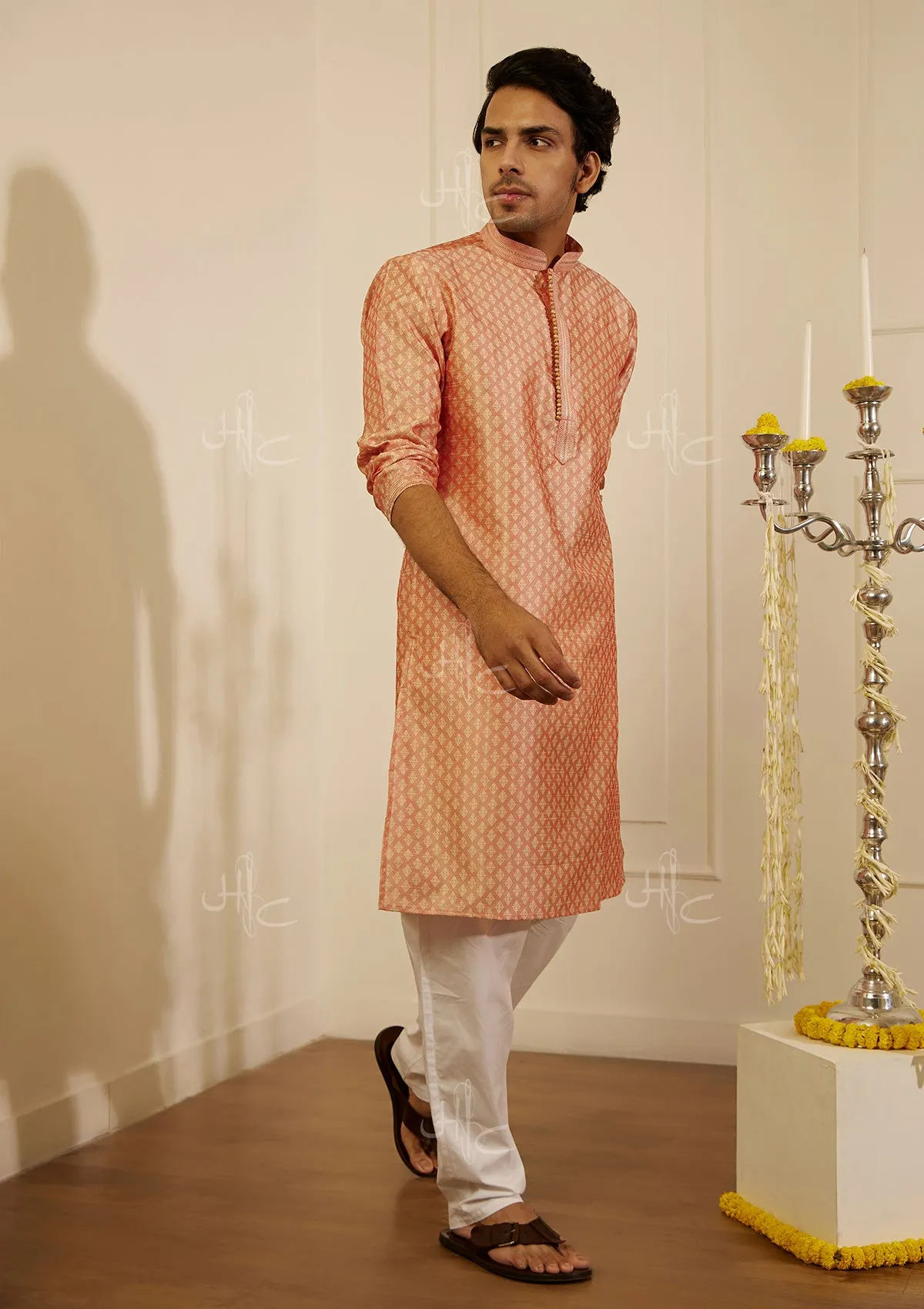 Rahil Silk Straight Men's Kurta