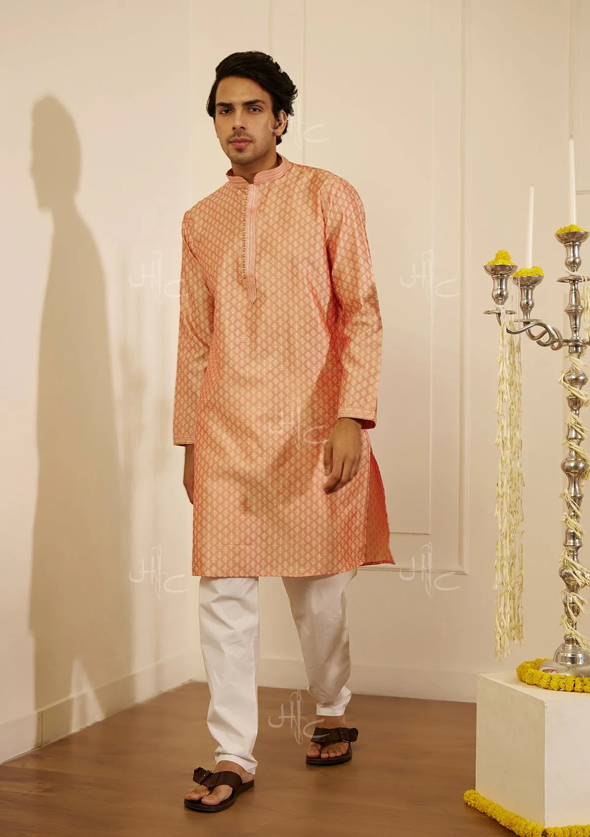 Rahil Silk Straight Men's Kurta