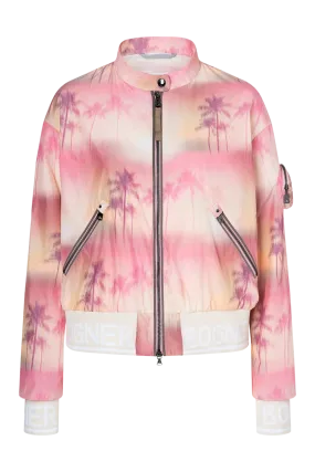 Romira Peach & Pink Print Blouson Jacket