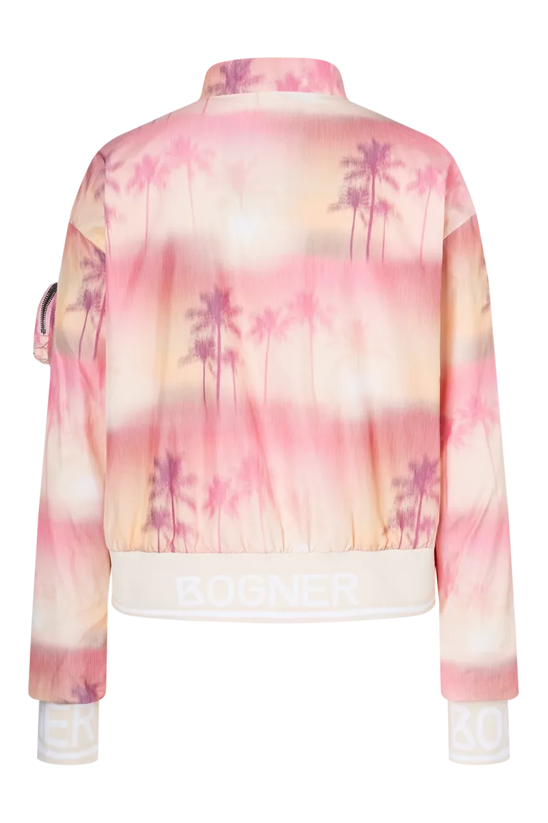 Romira Peach & Pink Print Blouson Jacket