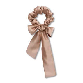 SCRUNCHIE - GIRLS SILK SCRUNCHIE CARAMEL