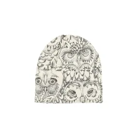 SGBeanie w/Owls - Creamy White (Cream)