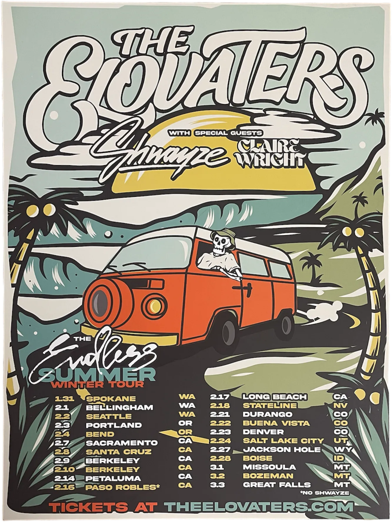 The Endless Summer - Winter 2024 Tour Poster