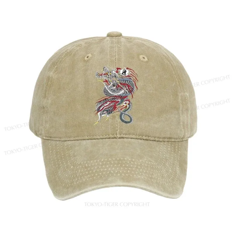 Tokyo-Tiger Dragon of Dojima Washed Cap