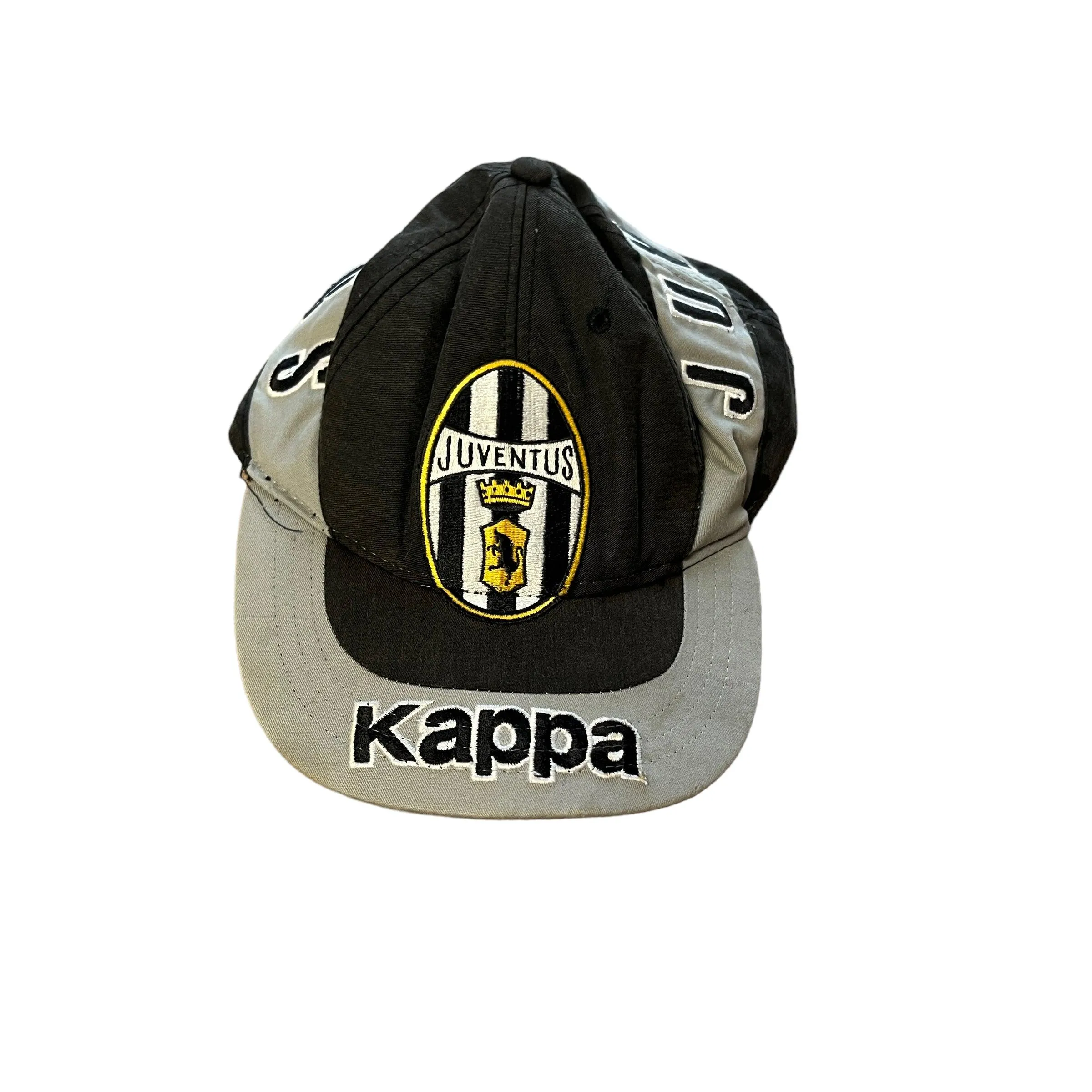 Vintage 90s Grey   Black Kappa Juventus Football Cap