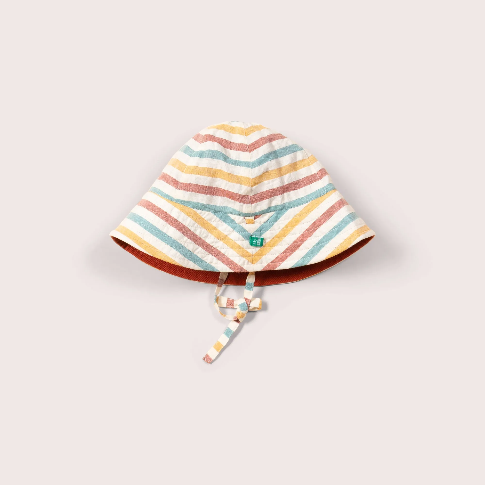 Walnut Striped Reversible Sunhat