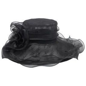 Women's Stiff Mesh Organza Dress Hat