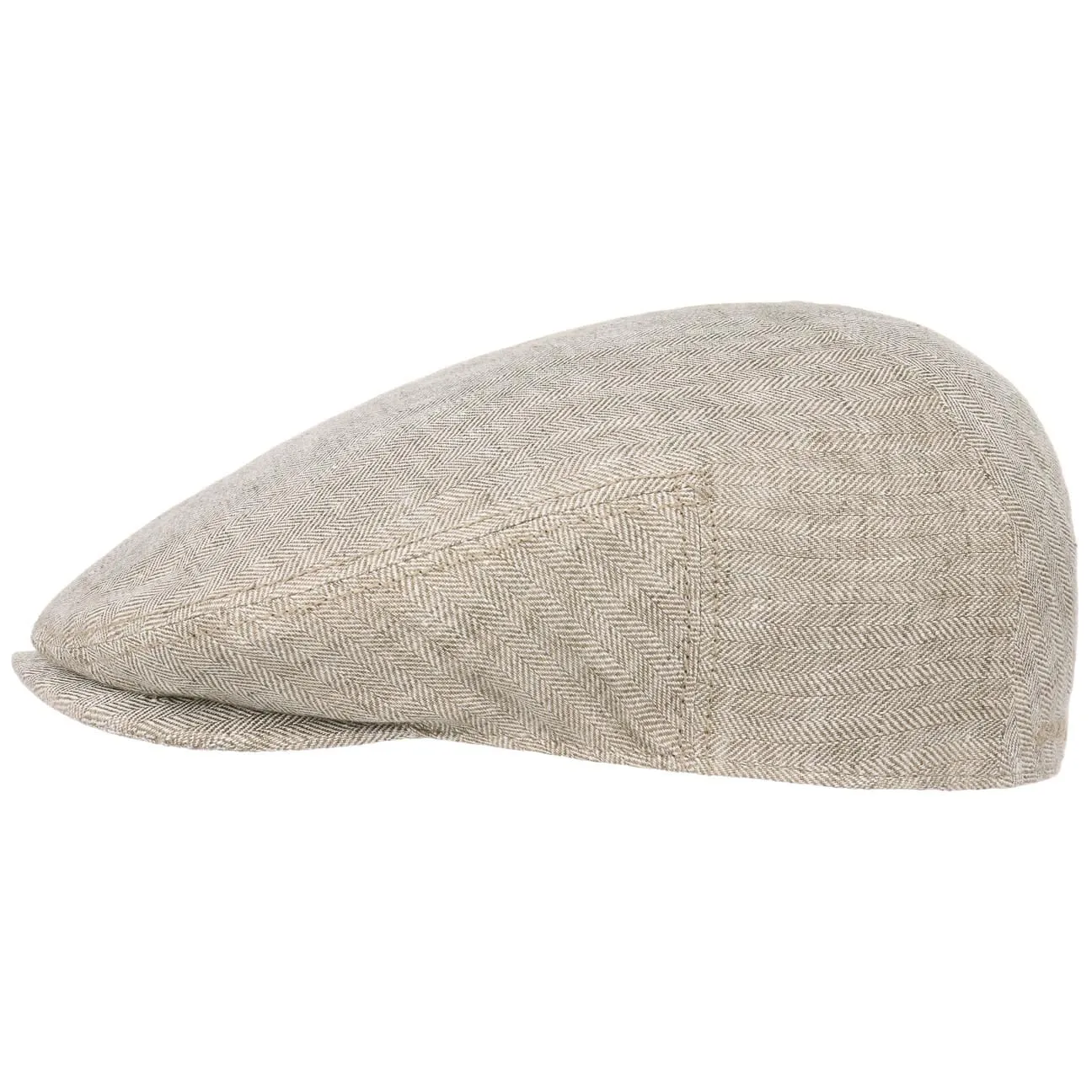 Woodfield Linen Flat Cap by Stetson