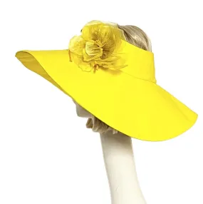 Yellow Sun Visor Hat Flower