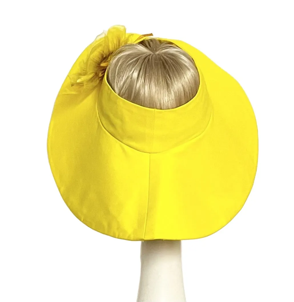 Yellow Sun Visor Hat Flower