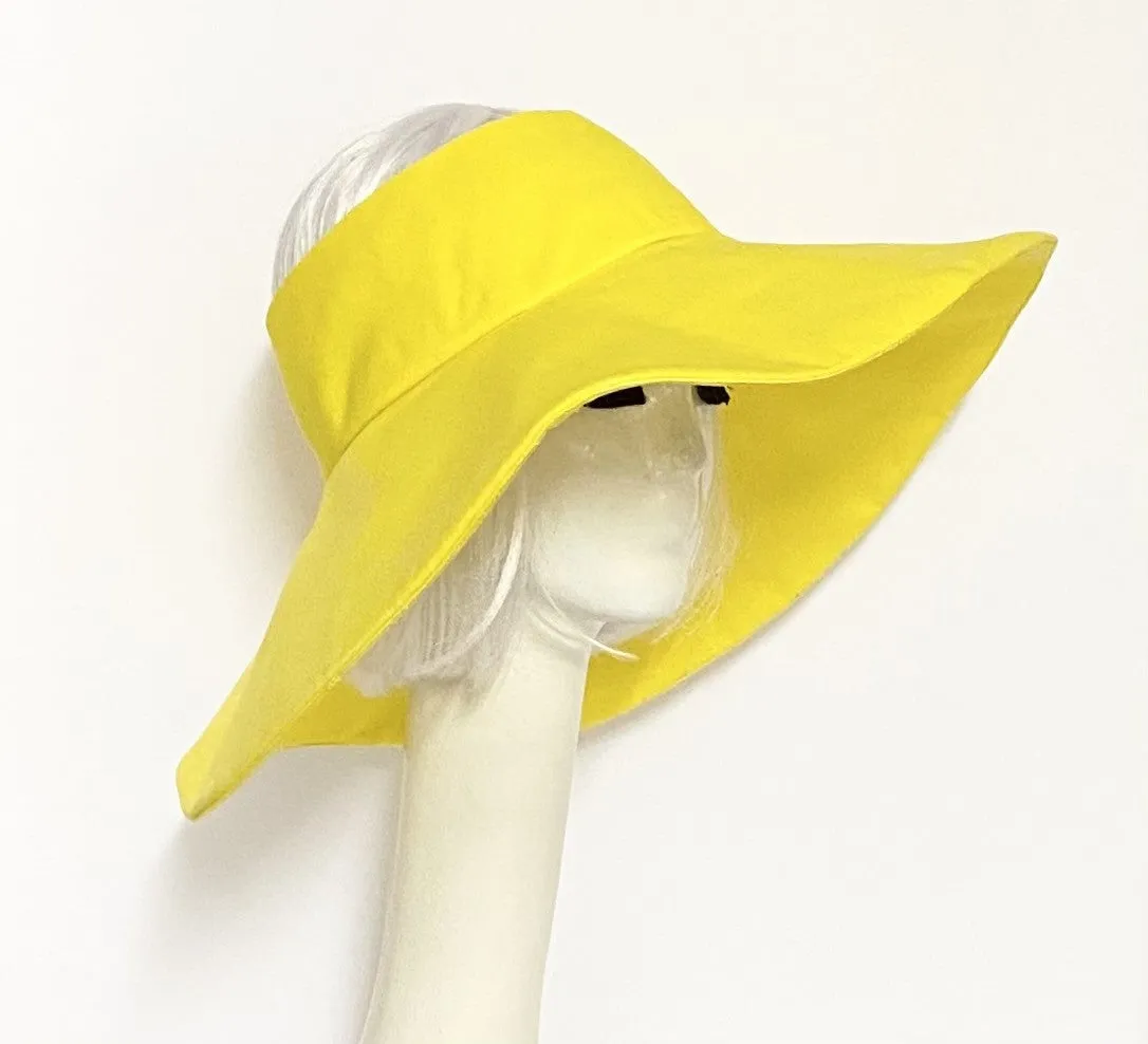 Yellow Sun Visor Hat