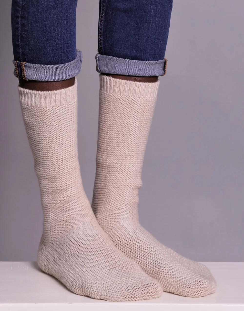 Yoga Socks in Cream